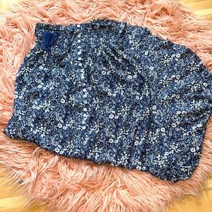 COPY - Never worn - Long, flowy, front slit blue floral skirt from TJ Maxx. Siz…